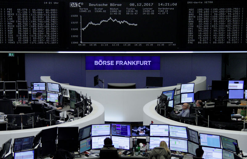 © Reuters. La borsa di Francoforte