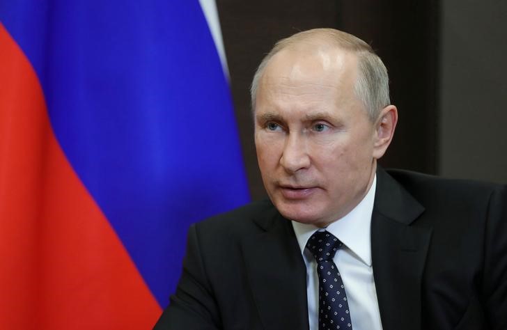 © Reuters. Presidente da Rússia, Vladimir Putin, durante reunião em Sóchi