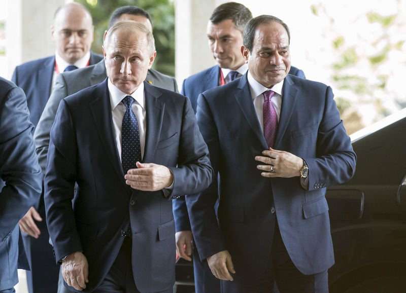 © Reuters. بوتين: روسيا مستعدة من حيث المبدأ لاستئناف رحلات الطيران المباشرة مع مصر