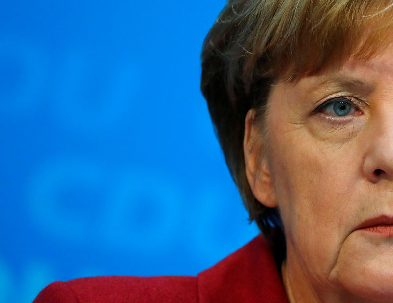 © Reuters. Chanceler alemã, Angela Merkel, durante coletiva de imprensa, em Berlim