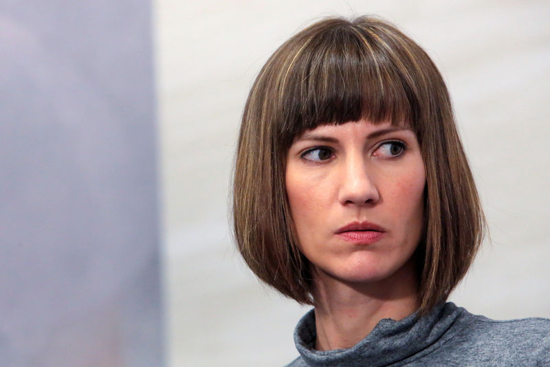 © Reuters. Rachel Crooks at news conference for the film "16 Women and Donald Trump" in Manhattan, New York