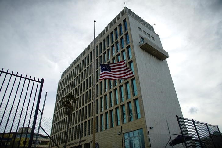 © Reuters. Vista geral da embaixada dos Estados Unidos em Havana, Cuba