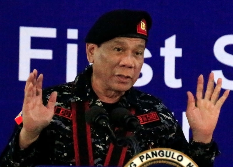 © Reuters. الكونجرس في الفلبين يوافق على تمديد الأحكام العرفية في الجنوب لمدة عام
