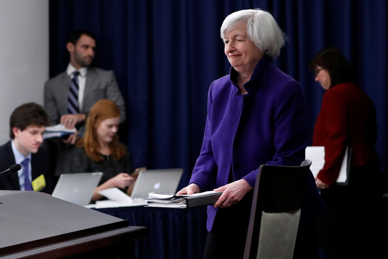 © Reuters. Yellen holds a news conference in Washington