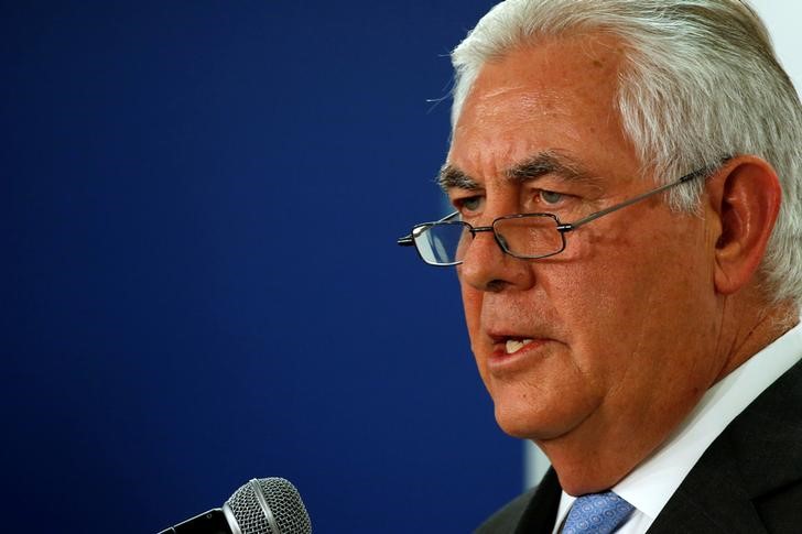 © Reuters. Tillerson faz discurso sobre Coreia do Norte em Washington