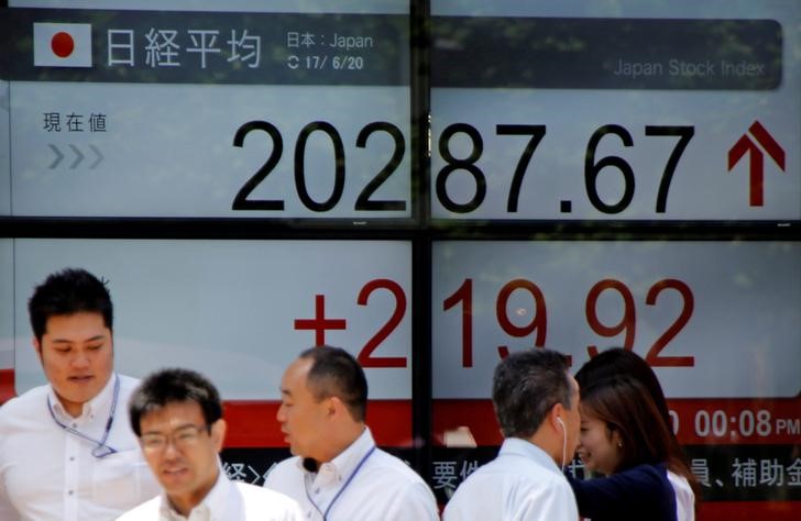 © Reuters. نيكي ينخفض 0.26% في بداية التعامل بطوكيو