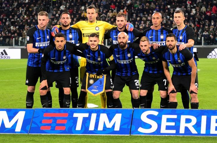 © Reuters. Squadra dell'Inter