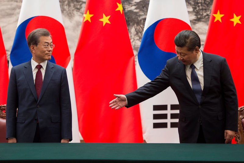 © Reuters. China dice que no debe permitirse una guerra en la Península de Corea