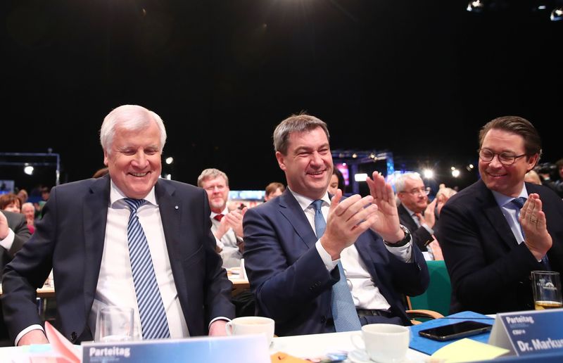 © Reuters. Christian Social Union (CSU) party congress in Nuremberg