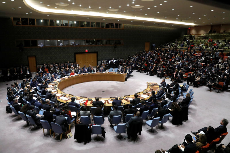 © Reuters. مجلس الأمن يبحث مشروع قرار يدعو لسحب قرار أمريكا بشأن القدس