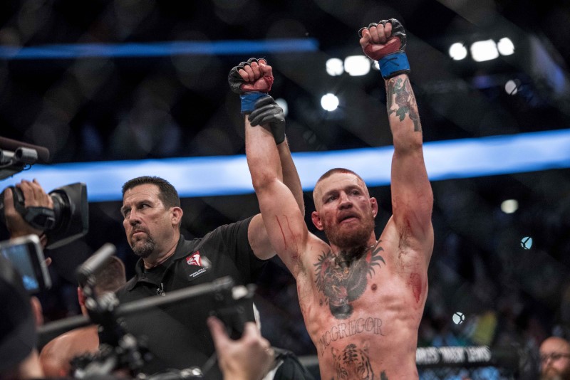 © Reuters. MMA: UFC 202-Diaz vs McGregor 2