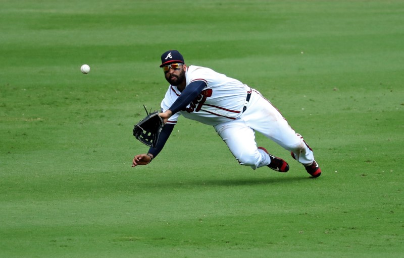 © Reuters. MLB: San Diego Padres at Atlanta Braves