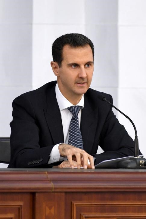 © Reuters. الأسد يصف المقاتلين المدعومين من أمريكا بالخونة