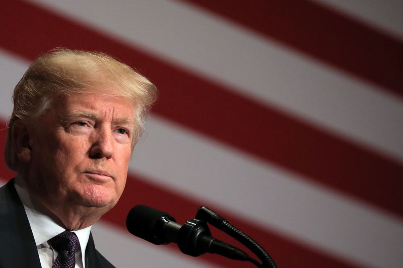 © Reuters. U.S. President Donald Trump delivers remarks regarding the Administration's National Security Strategy at the Ronald Reagan Building and International Trade Center in Washington D.C.