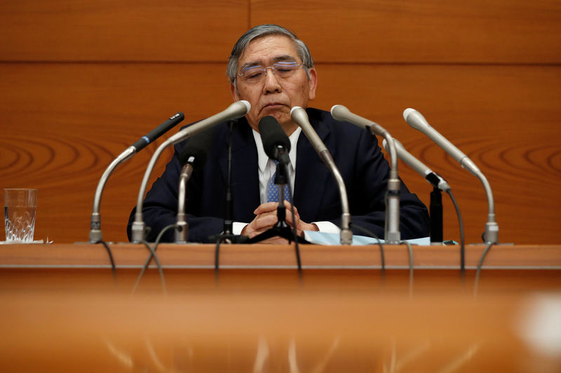 © Reuters. STATU QUO DE LA BANQUE DU JAPON, KURODA CONTRE TOUT DURCISSEMENT PRÉMATURÉ