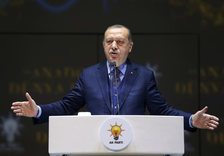 © Reuters. إردوغان يتوقع أن تسحب إدارة ترامب "قرارها المؤسف" بشأن القدس