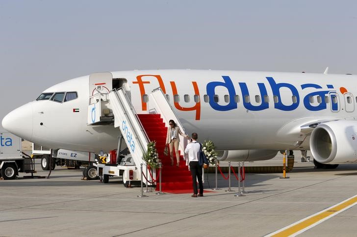 © Reuters. بوينج تؤكد طلبية من فلاي دبي لشراء 175 طائرة بقيمة 27 مليار دولار