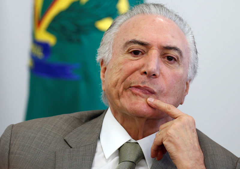 © Reuters. O presidente brasileiro Michel Temer durante evento no Palácio do Planalto, em Brasília