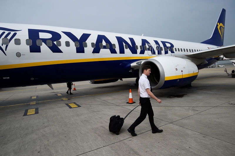 © Reuters. Ryanair sufre la primera huelga de pilotos de su historia
