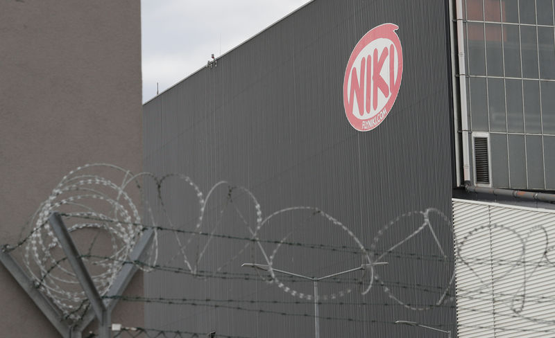 © Reuters. Niki logo is seen at Vienna International Airport in Schwechat