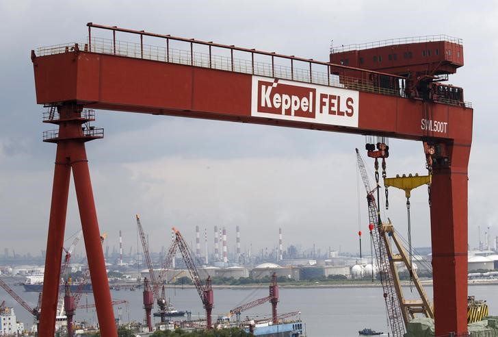 © Reuters. Visão geral de estaleiro da Keppel Corporation em Cingapura
