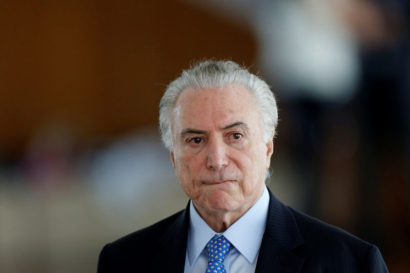 © Reuters. O presidente brasileiro Michel Temer durante café da manhã no Palácio do Alvorada em Brasília, no Brasil