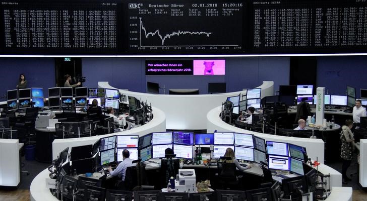 © Reuters. الأسهم الأوروبية تصعد بدعم من ارتفاع قطاع التجزئة