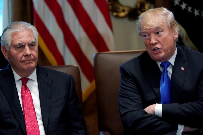 © Reuters. U.S. President Donald Trump holds a cabinet meeting at the White House in Washington