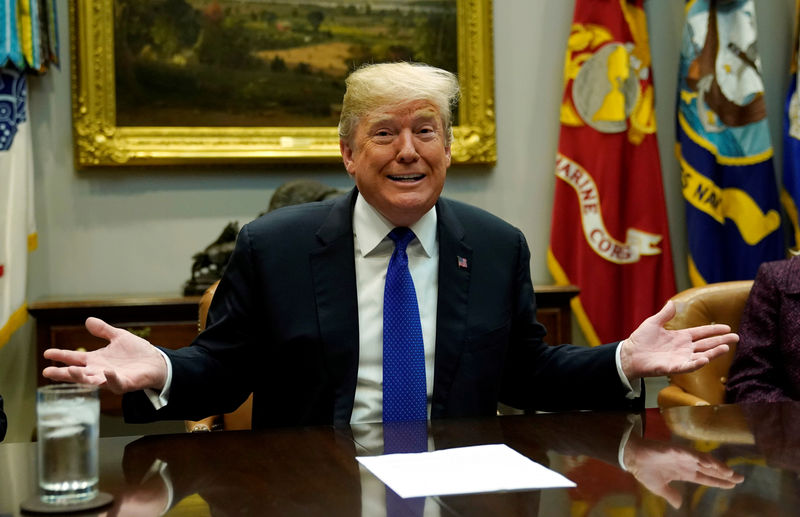 © Reuters. Presidente dos Estados Unidos, Donald Trump, durante reunião na Casa Branca