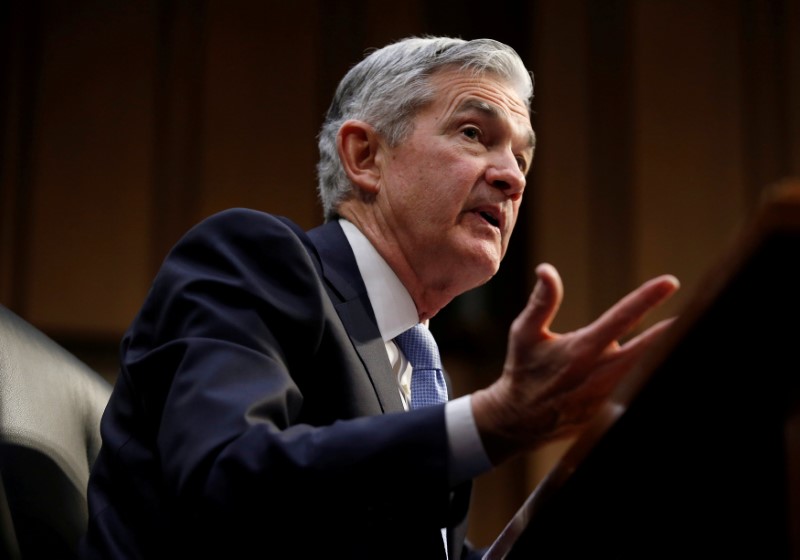 © Reuters. FILE PHOTO: Powell testifies on his nomination to become chairman of the U.S. Federal Reserve in Washington