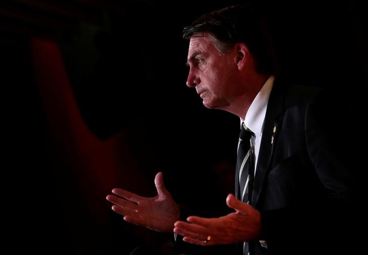 © Reuters. Deputado federal Jair Bolsonaro durante evento em São Paulo