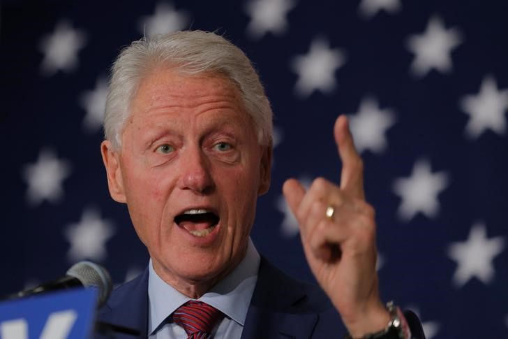 © Reuters. Ex-presidente dos Estados Unidos Bill Clinton durante evento em Nova Jersey