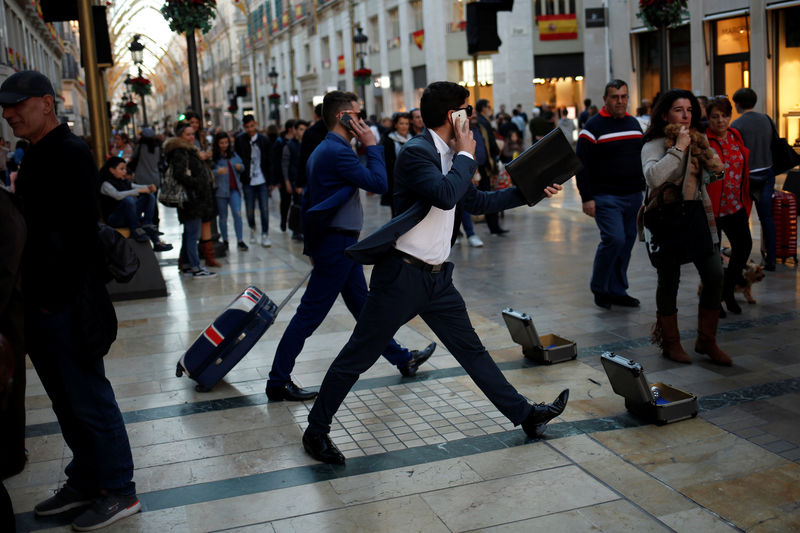 © Reuters. El desempleo en la eurozona cae en noviembre al nivel más bajo desde 2009