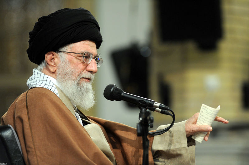 © Reuters. Líder supremo do Irã, aiatolá Ali Khamenei, durante pronunciamento