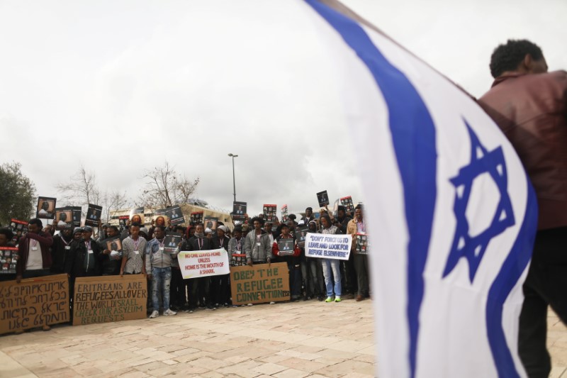 © Reuters. الأمم المتحدة تحث إسرائيل على إيجاد حلول لقضية المهاجرين الأفارقة