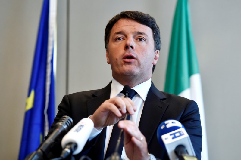 © Reuters. Il segretario del Pd Matteo Renzi