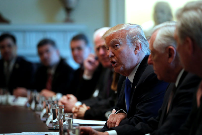 © Reuters. Trump holds a bipartisan meeting with legislators on immigration reform at the White House in Washington