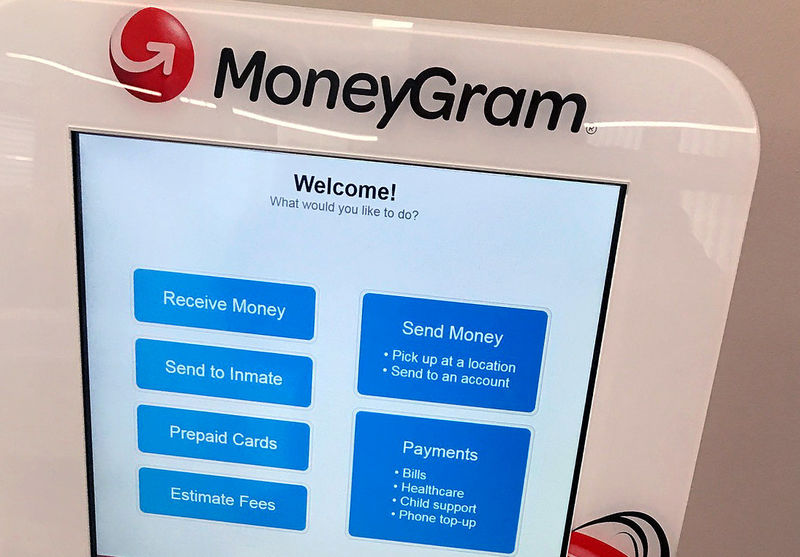 © Reuters. A MoneyGram kiosk is seen in New York