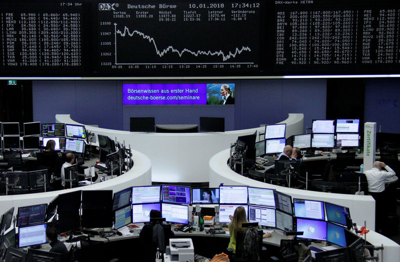 © Reuters. تحركات حادة للأسهم الأوروبية بفعل نتائج الشركات