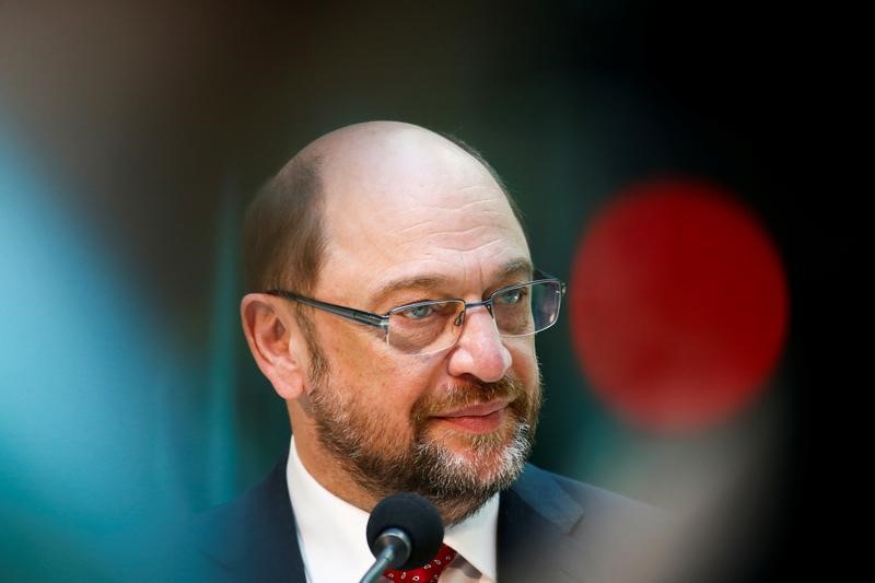 © Reuters. مارتن شولتز: الاتحاد الأوروبي سيكون له وزير للمالية