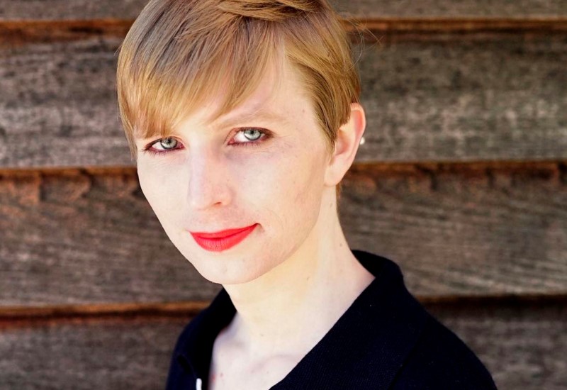 © Reuters. FILE PHOTO - Chelsea Manning poses in a photo of herself for the first time since she was released from prison