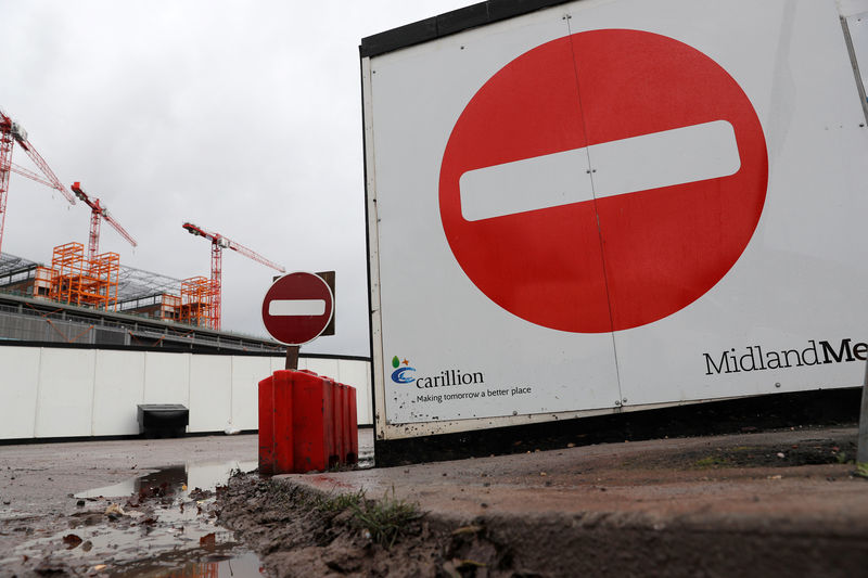 © Reuters. Carillion's Midland Metropolitan Hospital construction site is seen after the company went into liquidation, in Smethwick