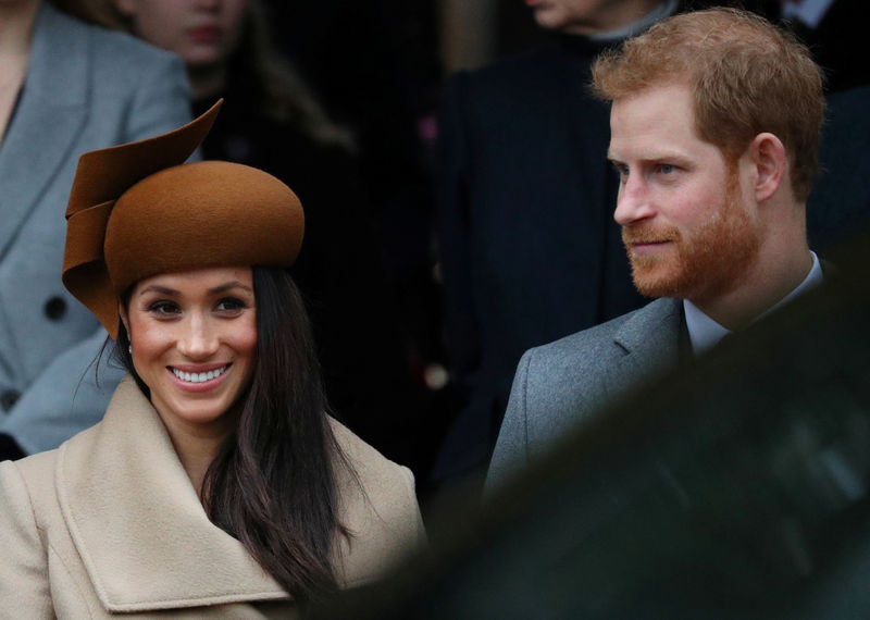 © Reuters. Príncipe Harry, do Reino Unido, e noiva Meghan Markle, em Sandringham