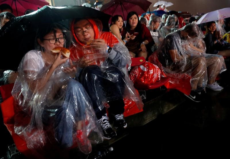 © Reuters. انخفاض غير معتاد في درجات الحرارة في سنغافورة