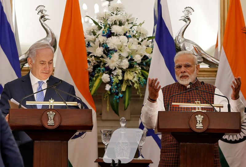 © Reuters. نتنياهو: إسرائيل والهند تواجهان تهديدات من الأصوليين الإسلاميين