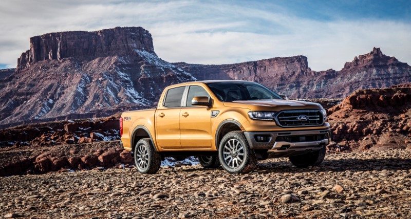 © Reuters. The 2019 Ford Ranger is pictured in this handout photo