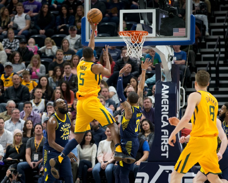 © Reuters. NBA: Indiana Pacers at Utah Jazz