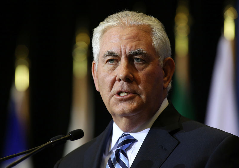 © Reuters. Secretário de Estado norte-americano, Rex Tillerson