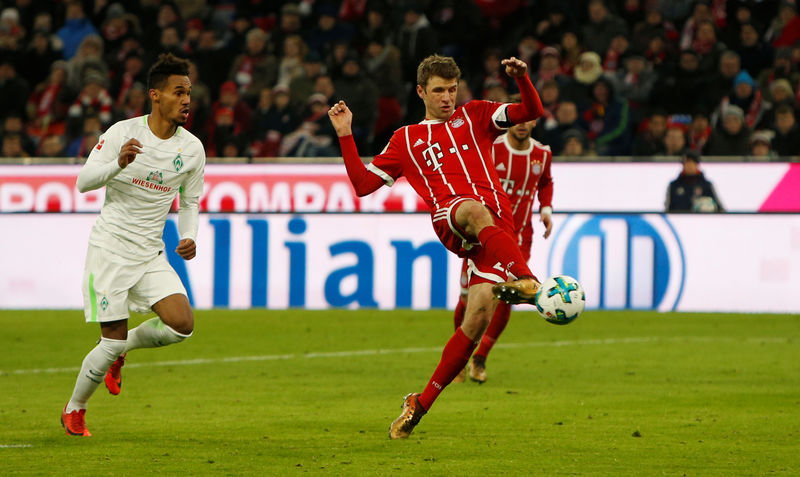 © Reuters. Bundesliga - Bayern Munich vs Werder Bremen