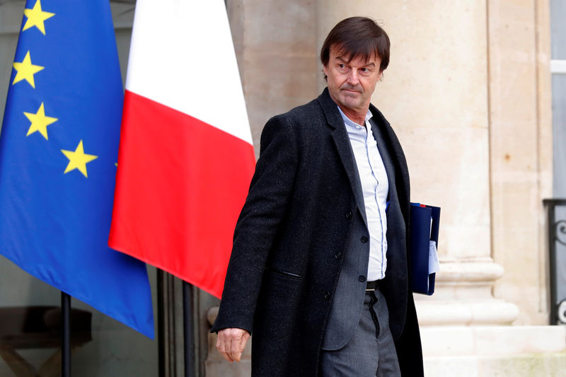 © Reuters. NI RENONCEMENTS, NI MENACES DE DÉMISSION, DIT HULOT